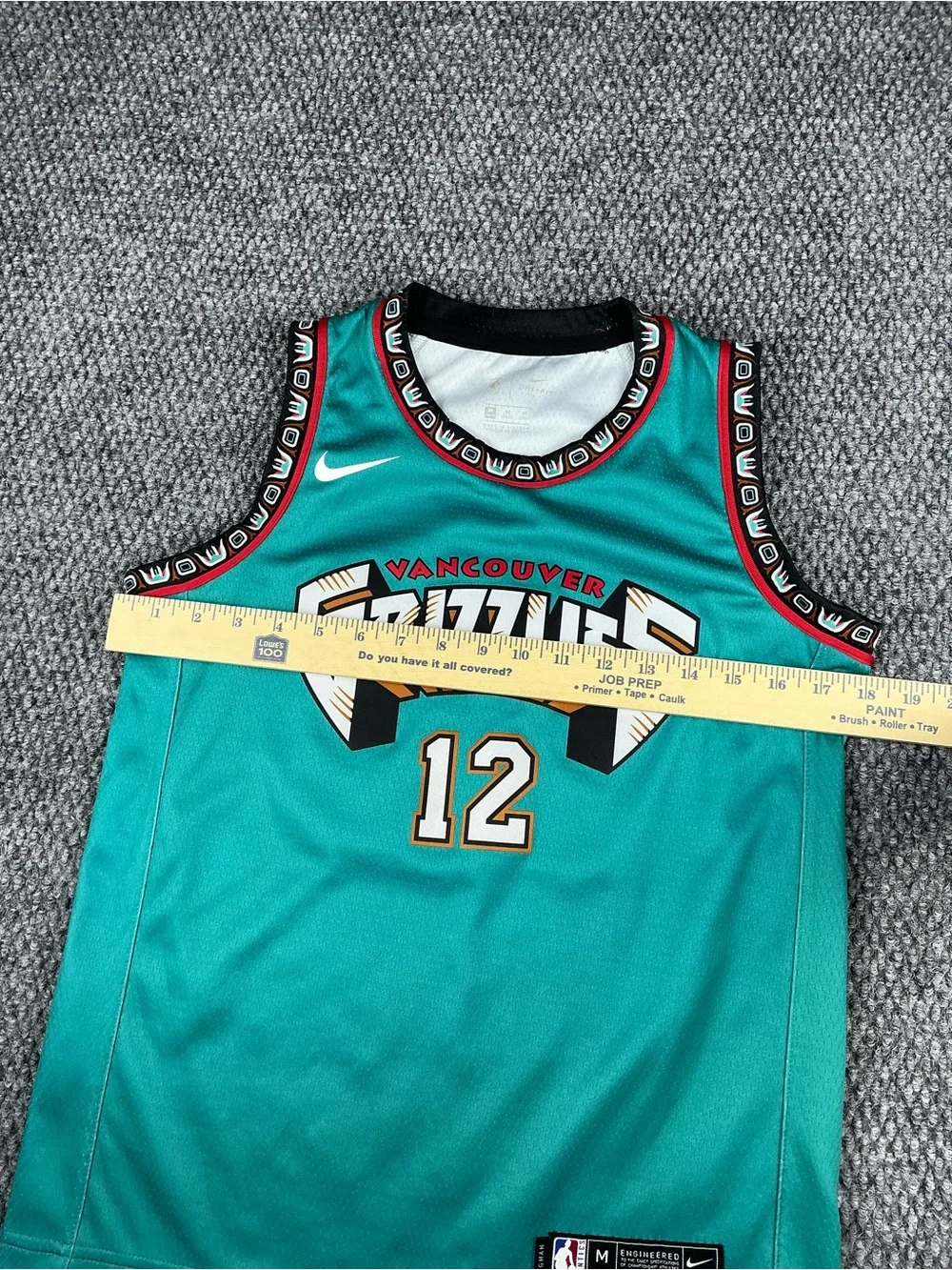 Nike Vancouver Grizzlies Jersey #12 Ja Morant Teal, Youth Size M NBA Swingman